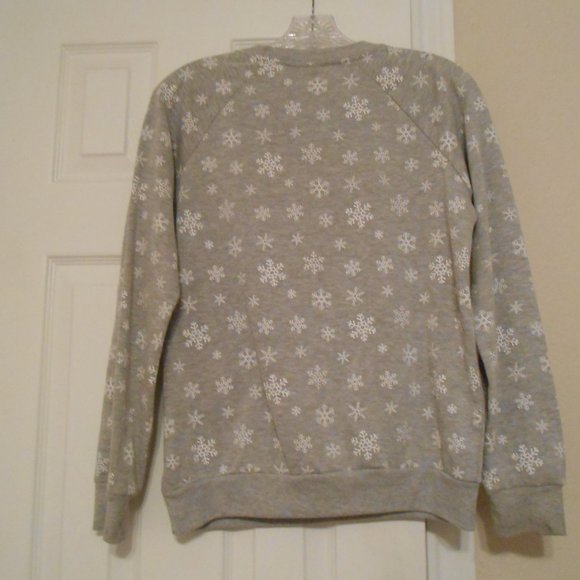 Freeze Flashing Lights Cat Christmas Sweatshirt (Bust 19") - Picture 10 of 10